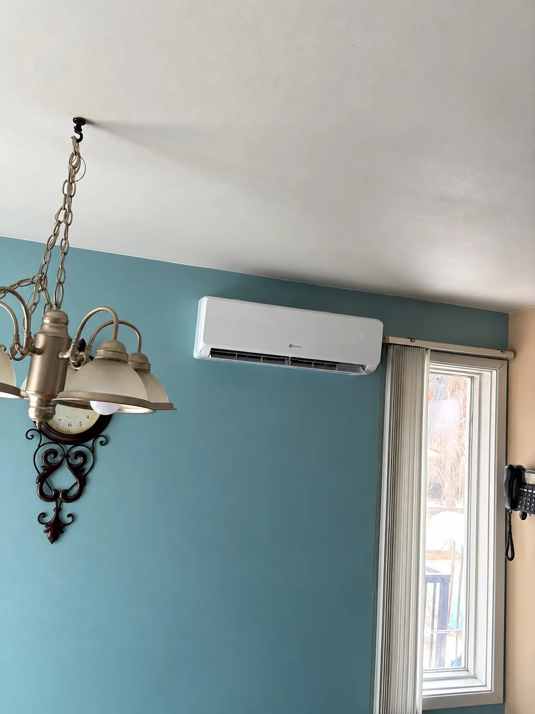 Résultat — Installation de thermopompe murale intérieure