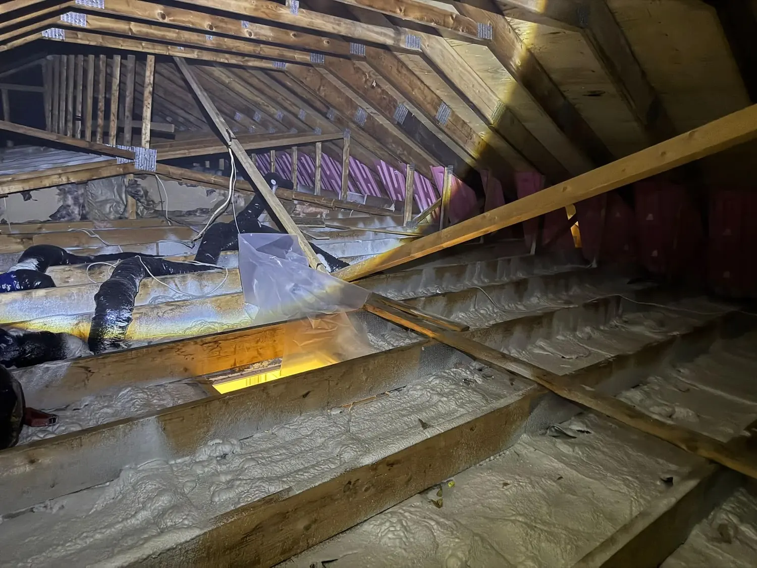 Photo de réalisation — Étanchéisation et isolation complète du comble